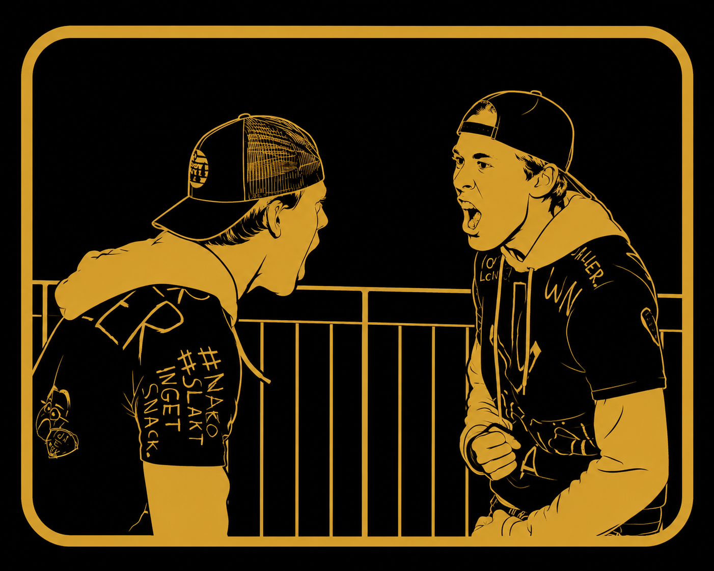 Beeroupa stylized image of Elias Hällestrand and Walter Stenman